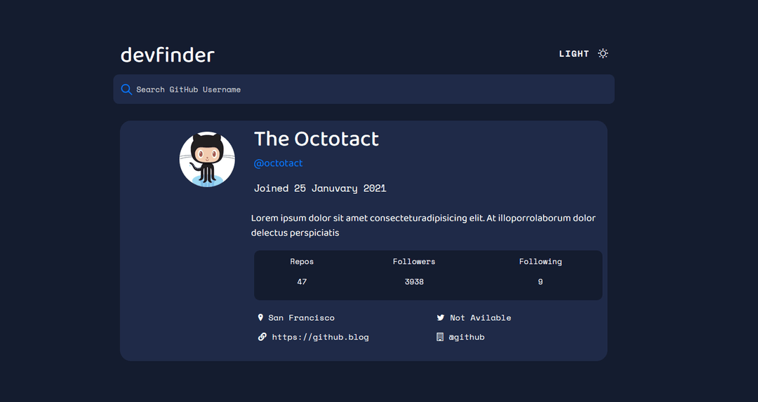 Dev Finder